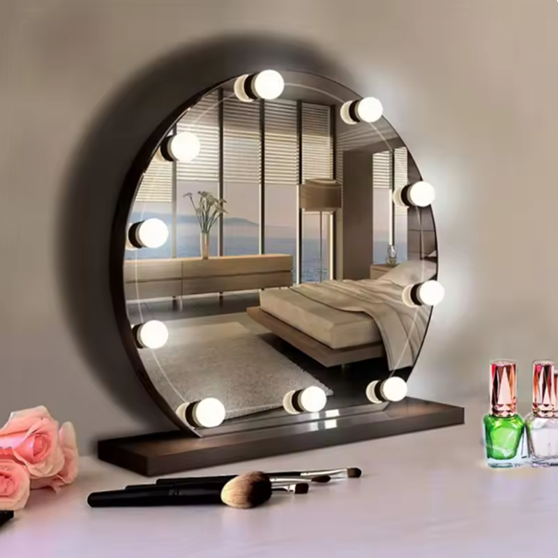 Dressing Table Vanity With Lighted Mirror - Lampada da Trucco Hollywood con Specchio
