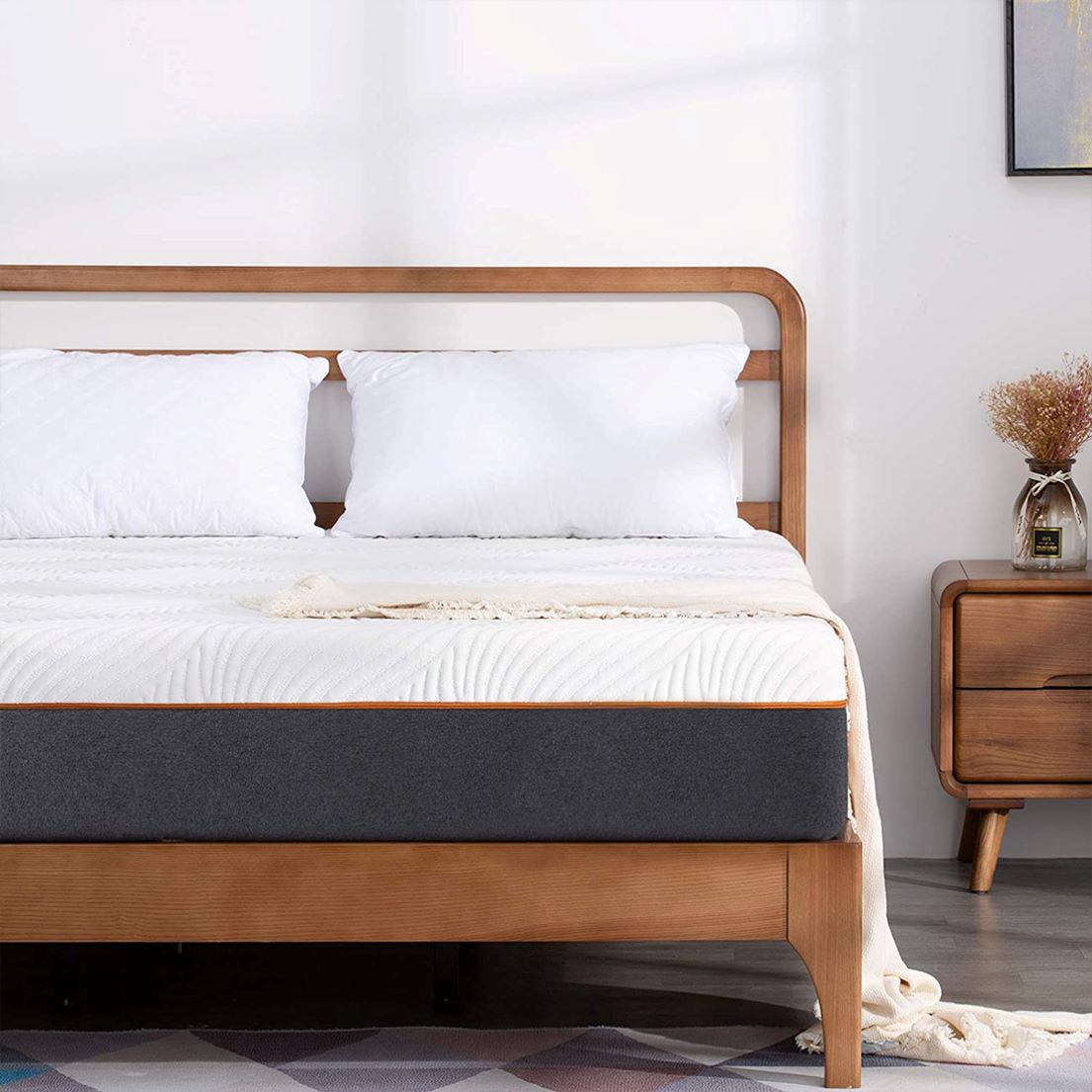 Memory Foam Mattress In A Box Queen - Materasso per letto a molle tascabile