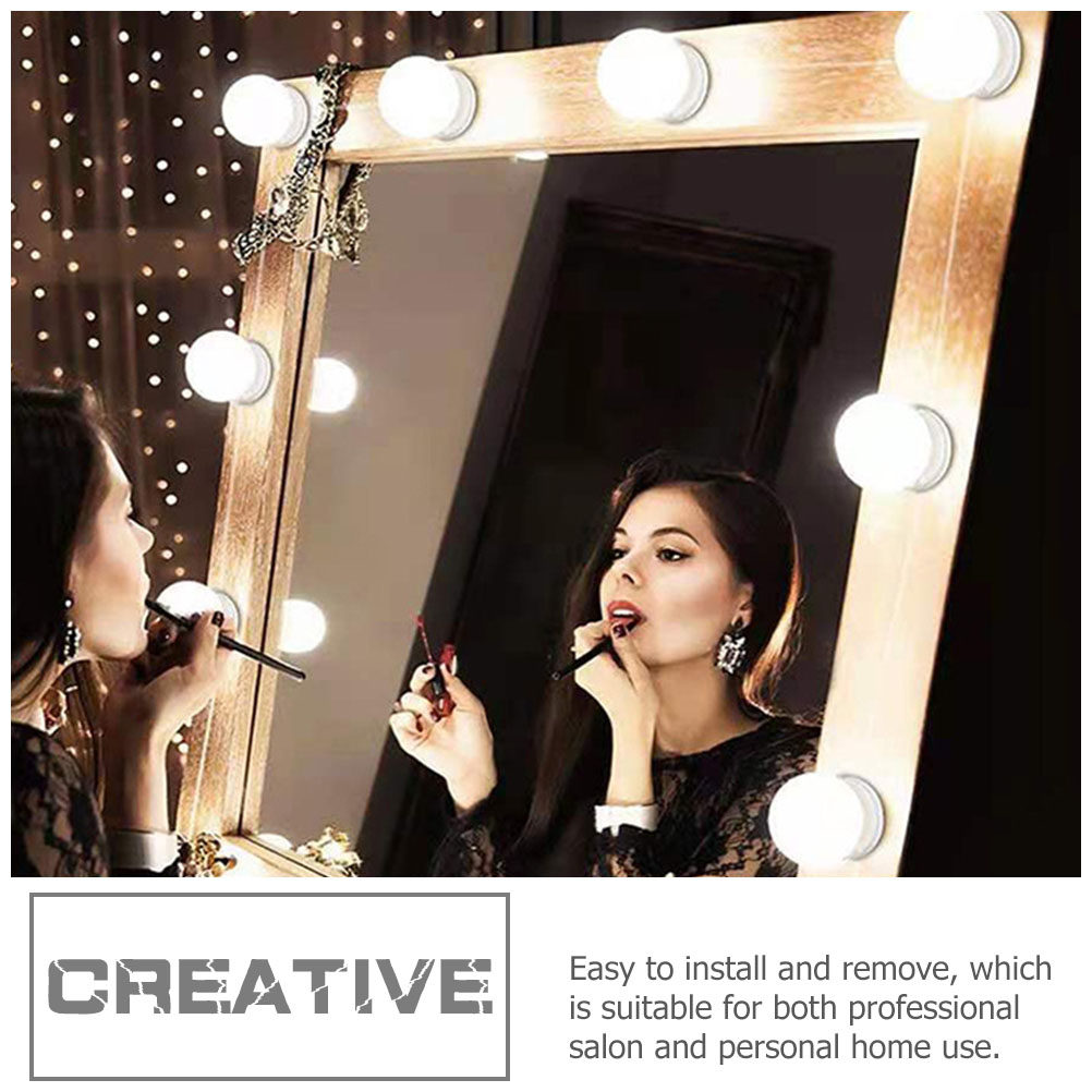 Dressing Table Vanity With Lighted Mirror - 1 set di luci a LED