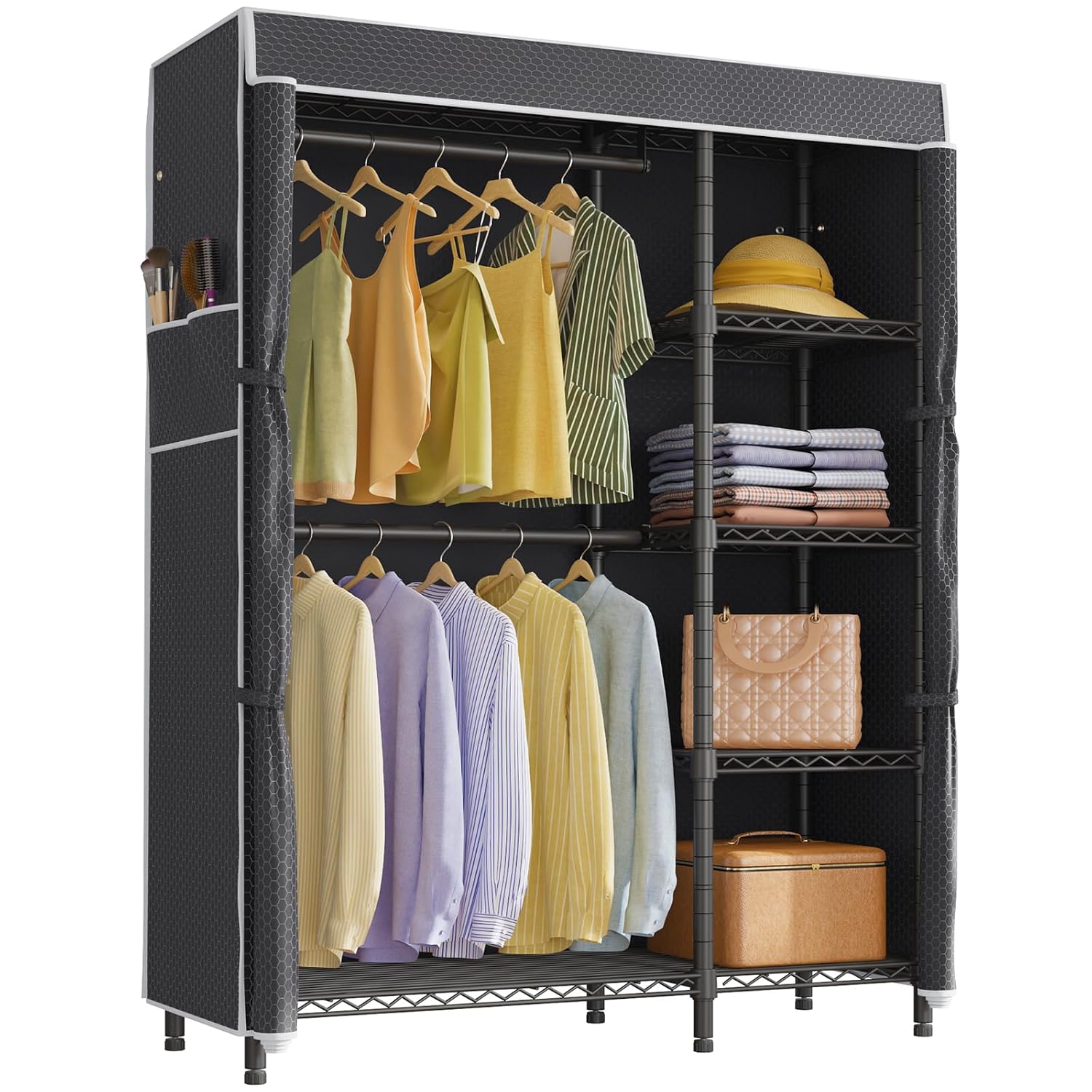 Wardrobe Closet Portable Fabric Cover - Armadio Portatile Resistente con Copertura in