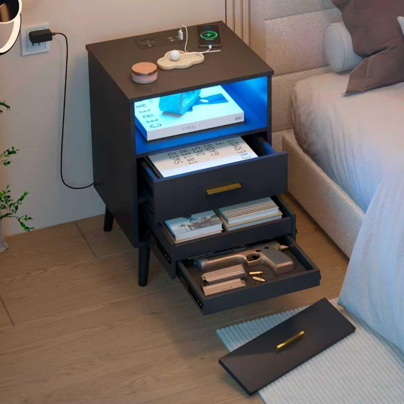 Comodino con cassetto Ricarica - Solid Wood Nightstand 2 Drawers recensione e prezzo