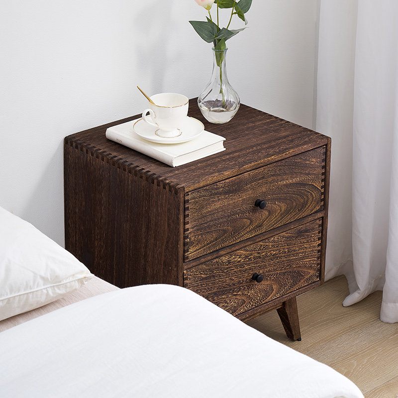 Comodino Retrò in Legno Massel - Solid Wood Nightstand 2 Drawers recensione e prezzo