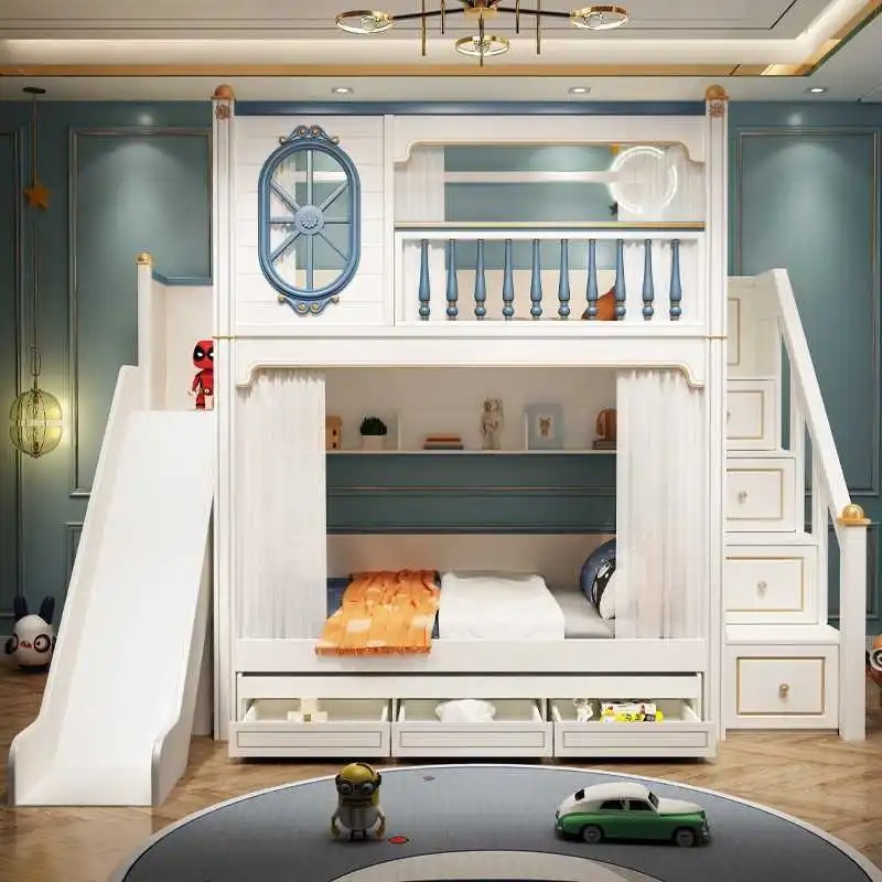 -Per mobili da camera da letto - Bunk Bed With Stairs And Slide recensione e prezzo