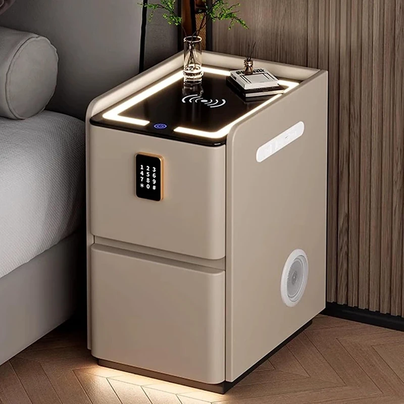 Comodini con Porte USB, Luci L - Solid Wood Nightstand 2 Drawers recensione e prezzo