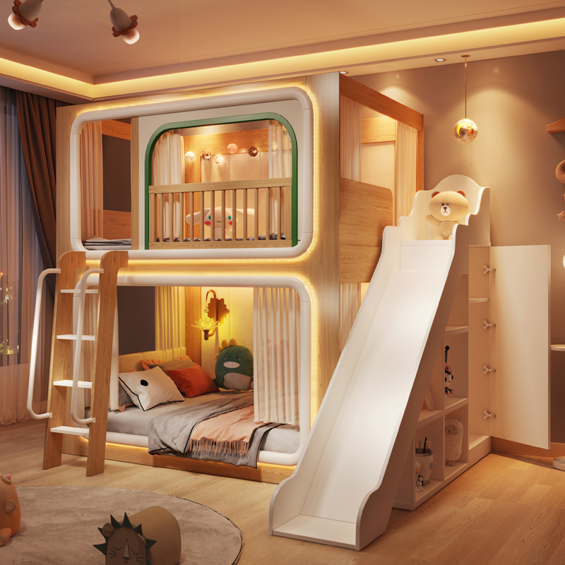 Loft Letti per bambini a due p - Bunk Bed With Stairs And Slide recensione e prezzo